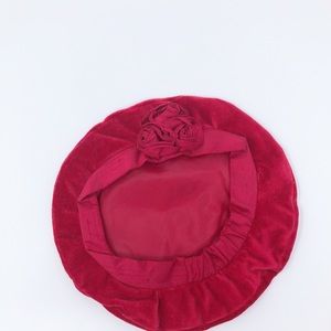 Red Janie and Jack Cotton and Silk Baret